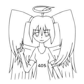 405 Error-tan - Uncolored