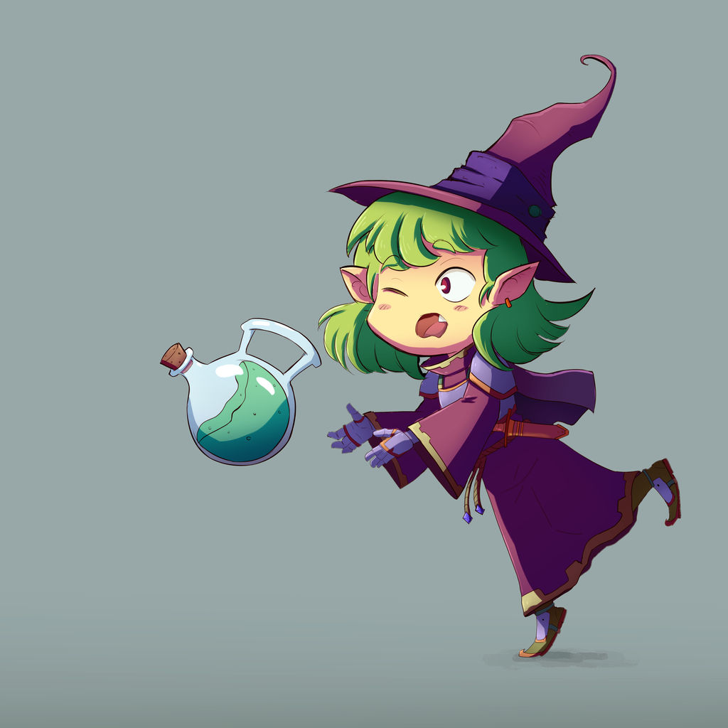 Little witch apprentice 4 by Marcos-A-Rodrigues on DeviantArt