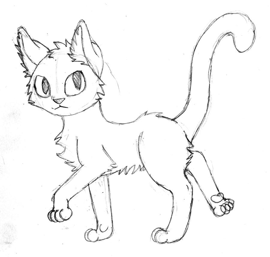 Basic Line Drawing Cat cat linedrawing by ripple09 on DeviantArt