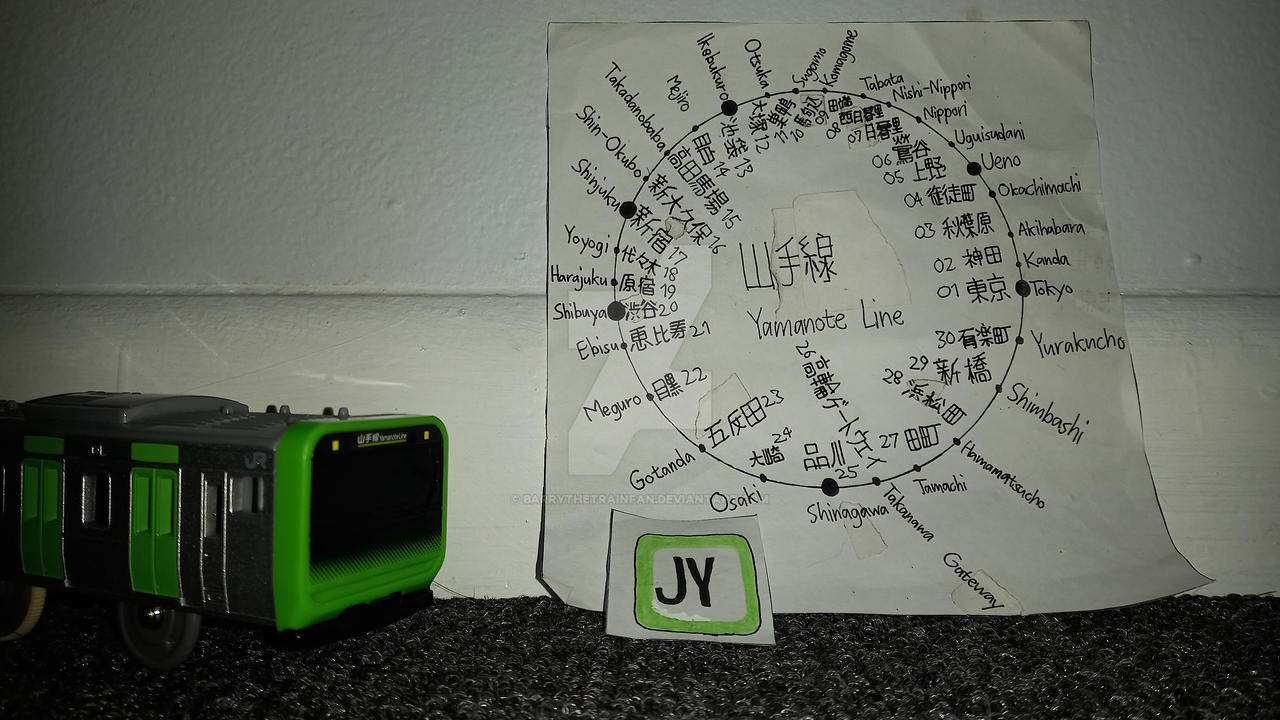 Jr Line Mouse JR Yamanote Line Map by BarryTheTrainFan on DeviantArt