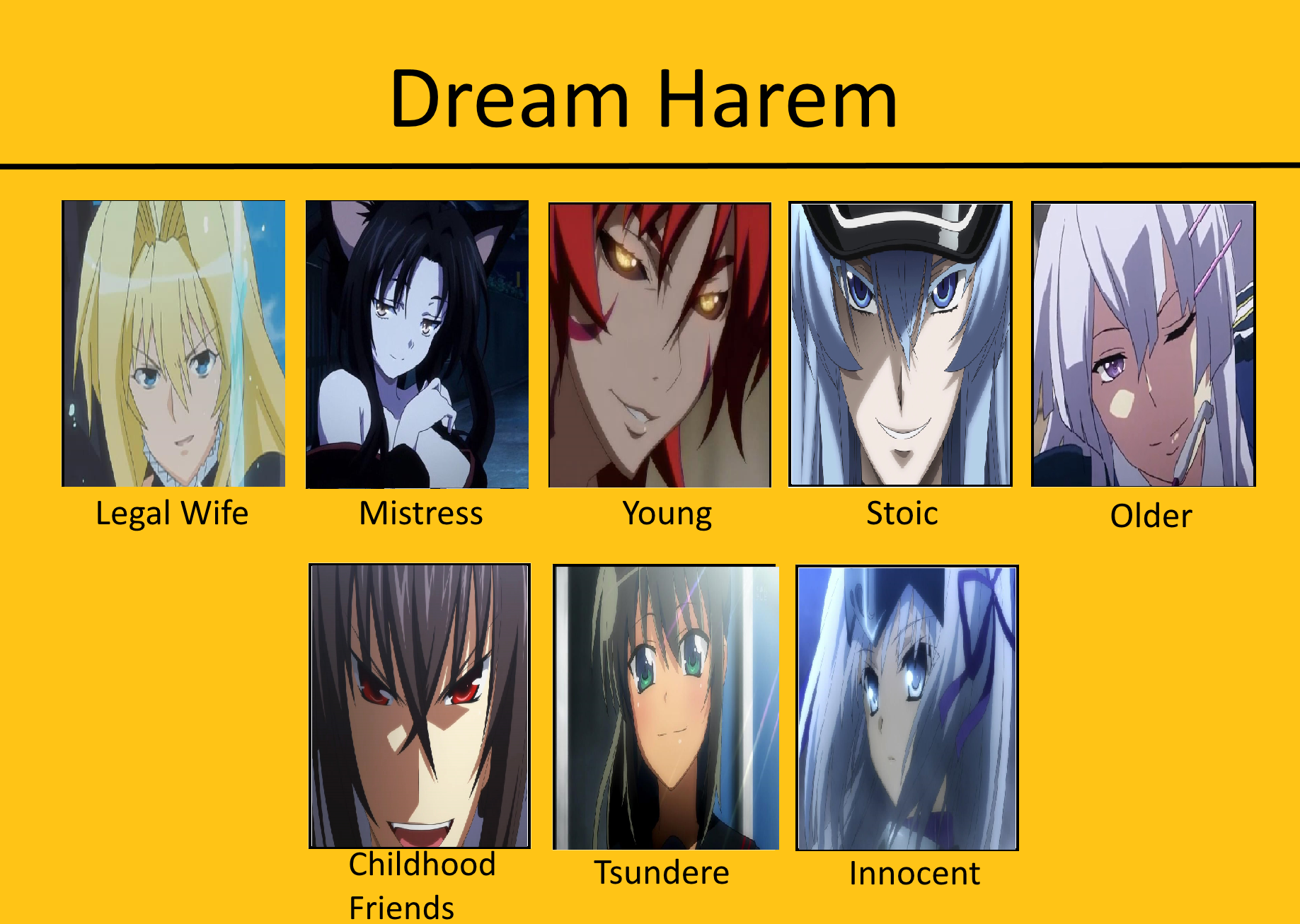 My Full Anime Harem by coleroboman on DeviantArt