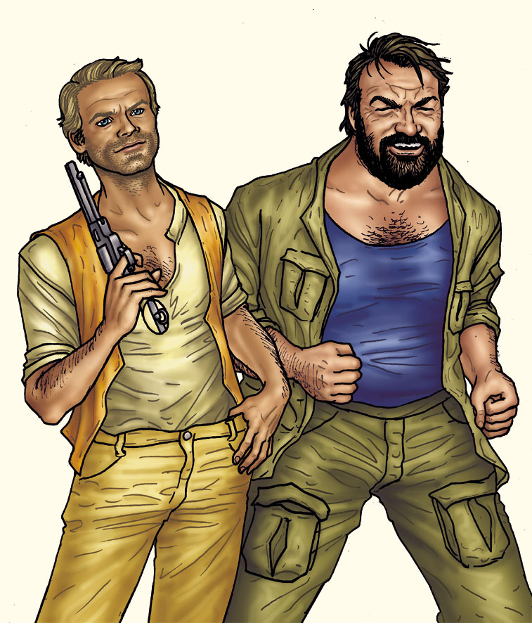 Terence Hill and Bud Spencer by Angrael5 on DeviantArt