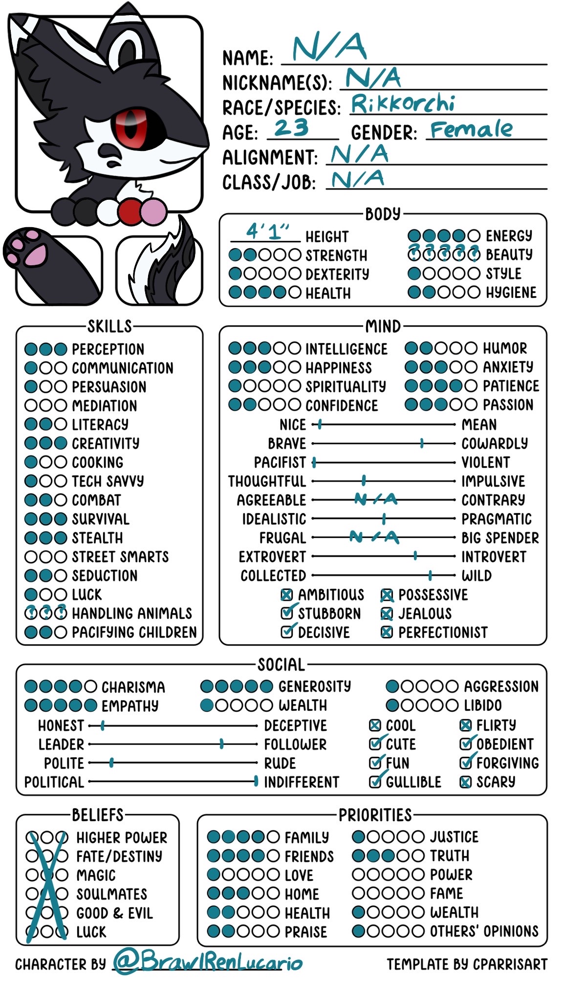 Character chart thingy idk by UnHolyCaroly on DeviantArt