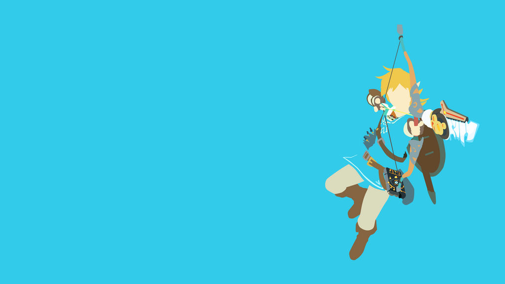 Breath Of The Wild Link Minimalist Wallpaper By