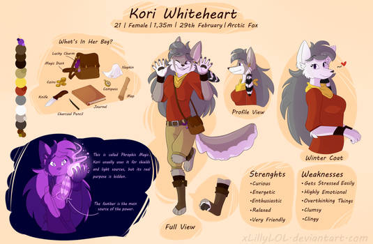 Reference Sheet - Kori Whiteheart