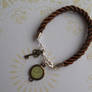 Bracelet with small pendants - watch and key
