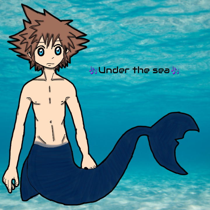 Sora mermaid by Wolfanasan on DeviantArt