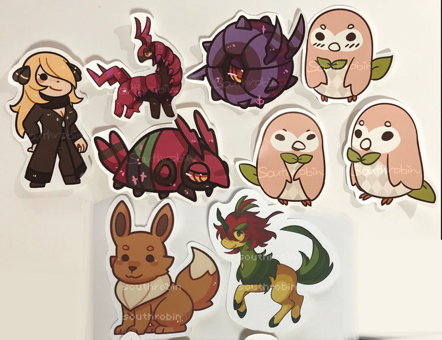 Pokemon Stickers by Southrobin on DeviantArt
