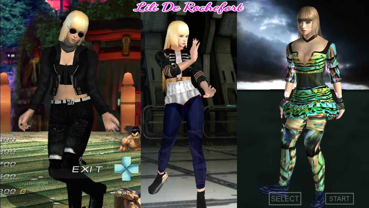 Testando todas as personagens femininas tekken 6 psp emulador