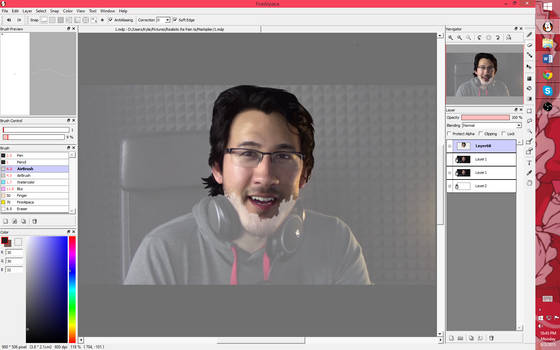 Markiplier Painting WIP 4