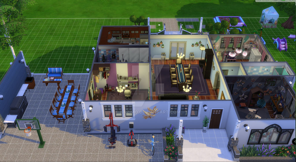 Sims Family Home Inside by Kazimo on DeviantArt