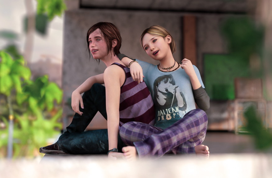 Render - Last of Us : Sarah. by KelluArts on DeviantArt