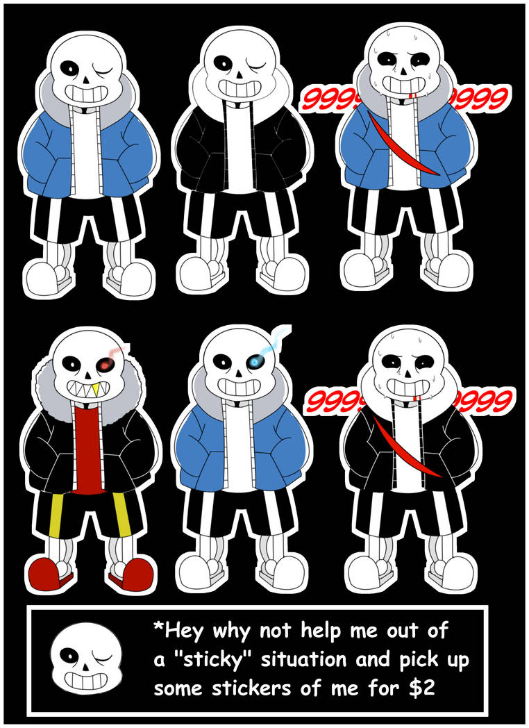 Sans Stickers by Fangterry on DeviantArt