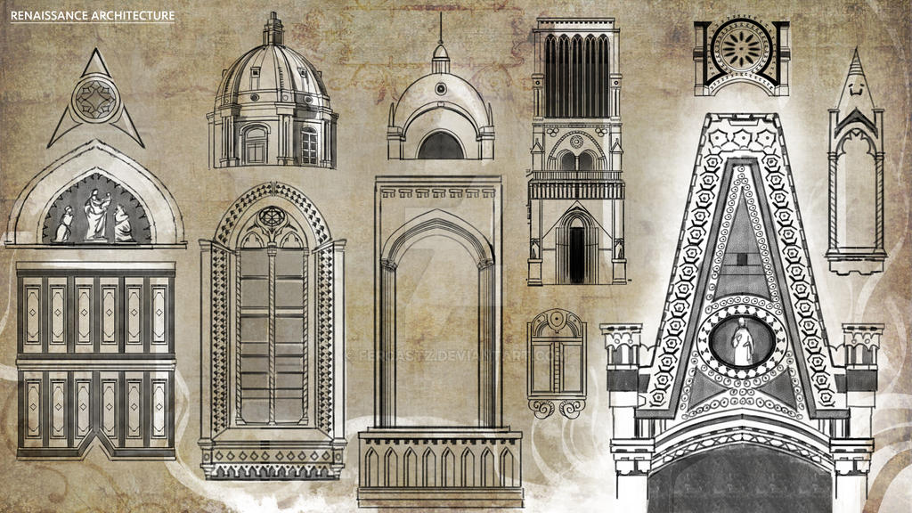 Renaissance Architecture Sketches