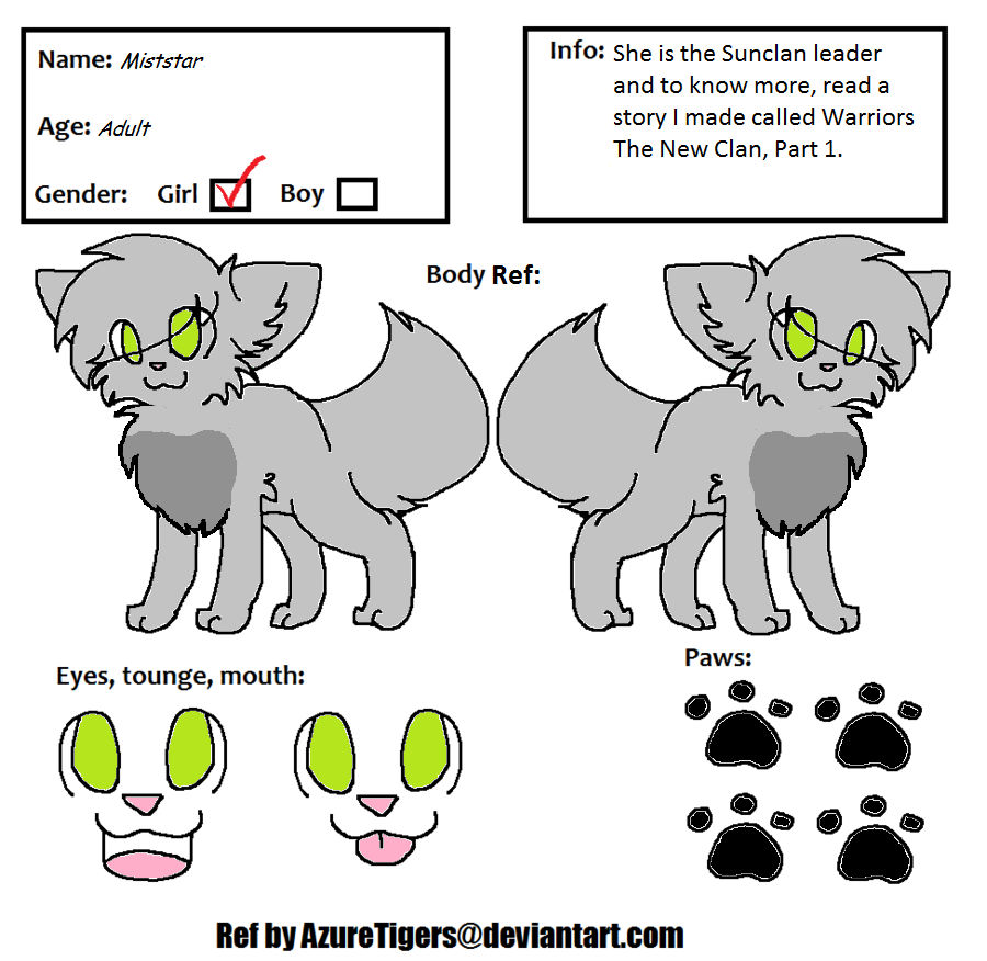 Warrior Cats Ref Sheet Miststar By Kittylover345 On Deviantart Warrior Cats Ref Sheet Miststar By Kittylover345 On Deviantart