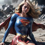 Supergirl crawling amidst the rubble what happend?