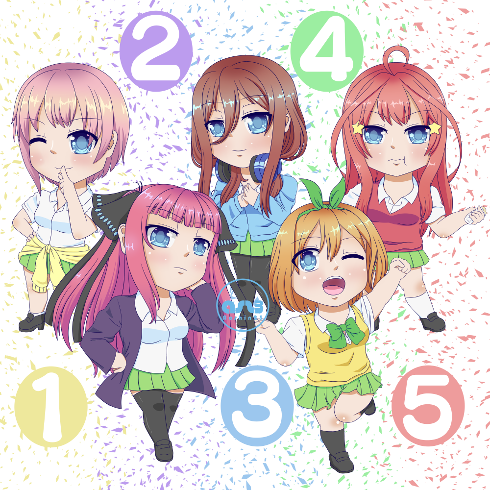 66 Gotoubun no Hanayome ideas  anime, go-toubun no hanayome, quintuplets