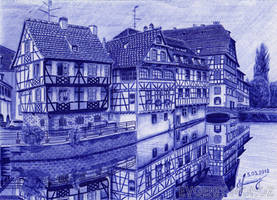 Strasbourg. Pen drawing