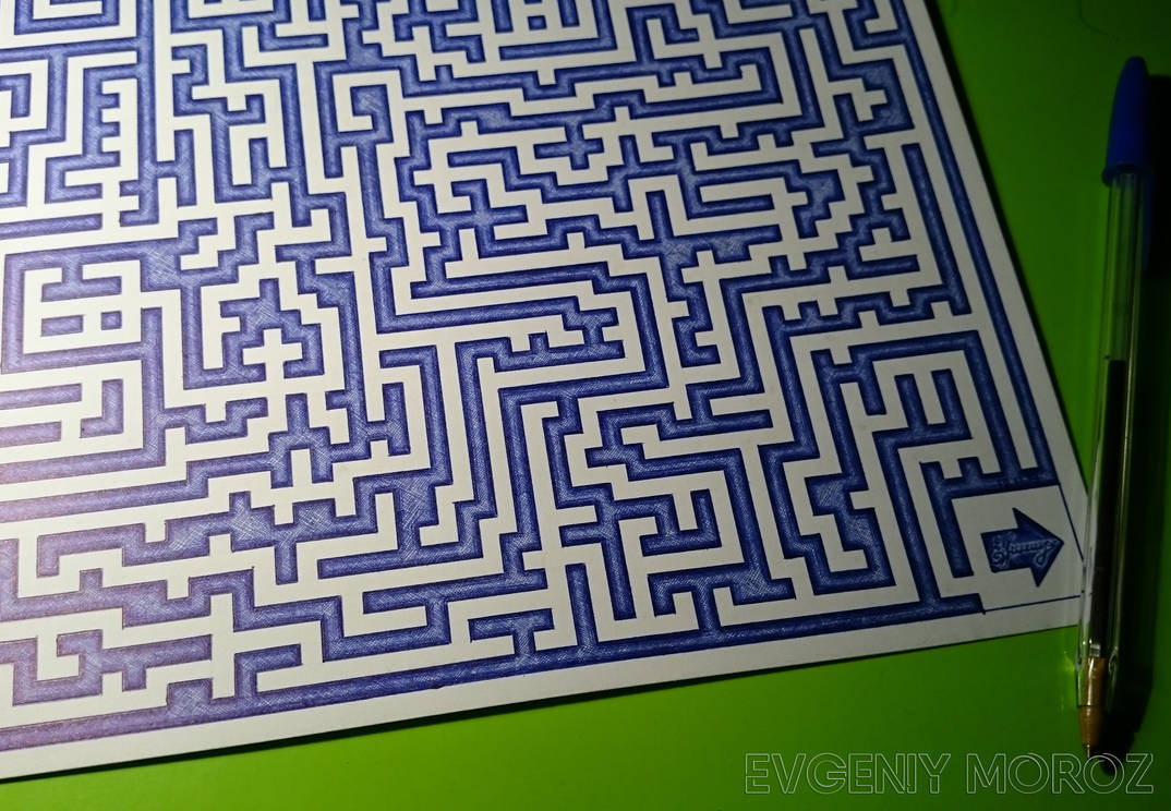 Labyrinth. Ballpoint pen drawing by EvgeniyMoroz on DeviantArt