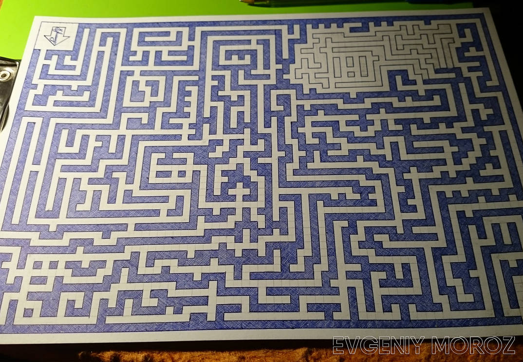 Labyrinth. Ballpoint pen drawing by EvgeniyMoroz on DeviantArt