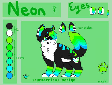 Neon reference sheet