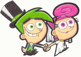 Cosmo and Wanda's wedding day