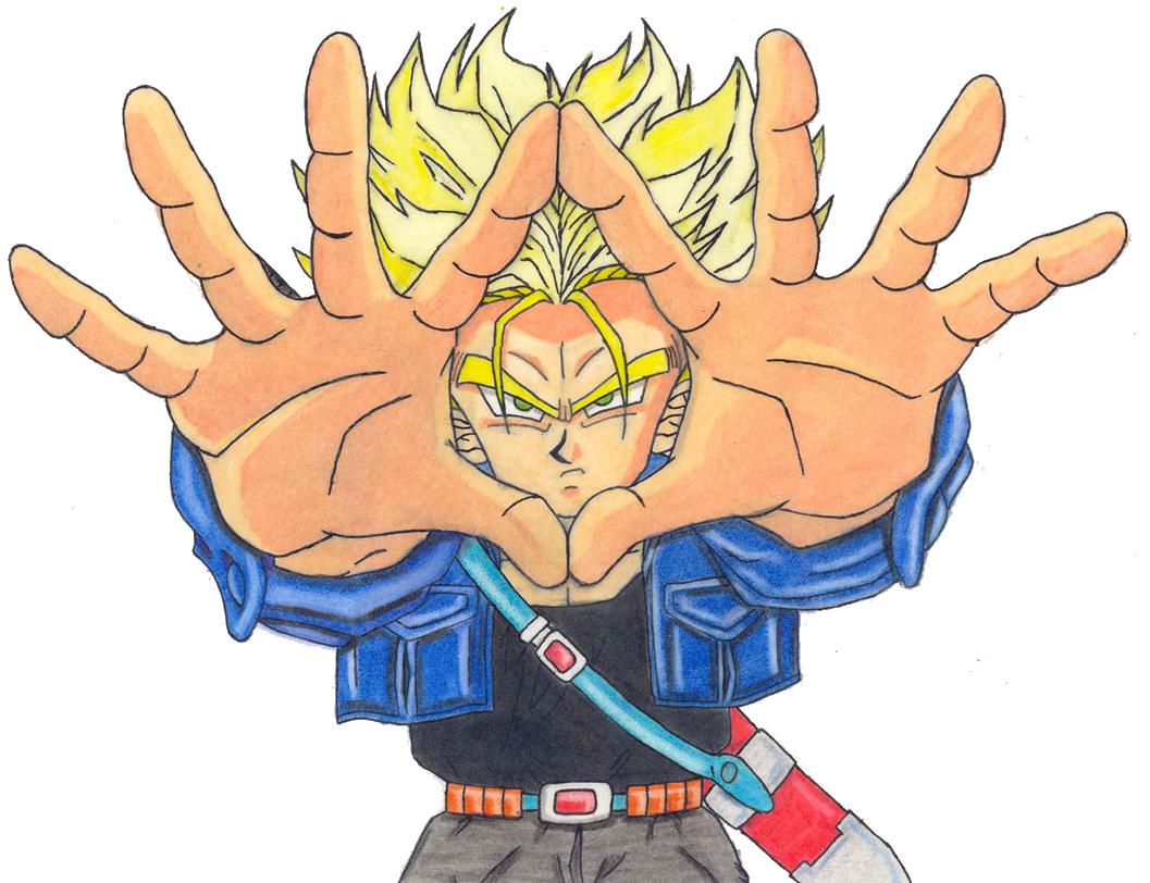 Trunks doing 'Burning Attack' by Cosmo4eva on DeviantArt