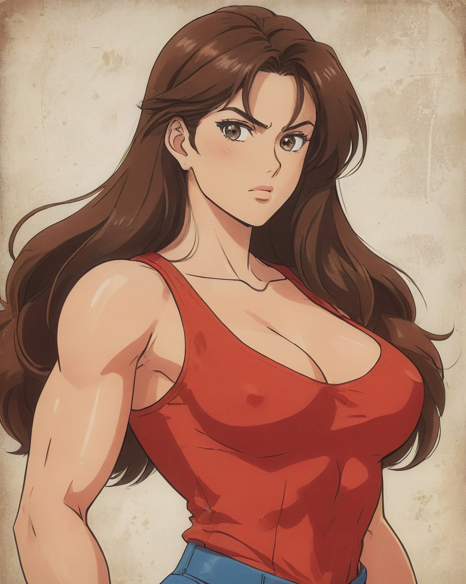 Pictchi Muscular anime girl 2 by frag592 on DeviantArt