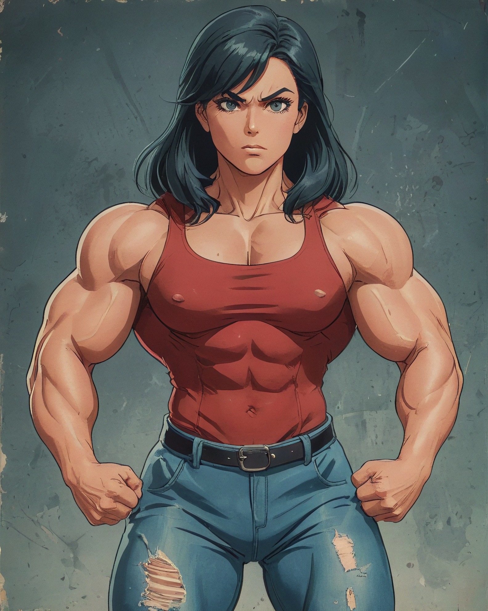 Muscular Anime Girl 4 By Frag592 On DeviantArt muscular-anime-girl-4-by-frag592-on-deviantart