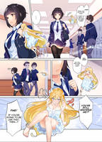 Jane transforming at school manga (1/7, English)