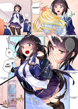 Jane transforming at school manga (2/7, English)