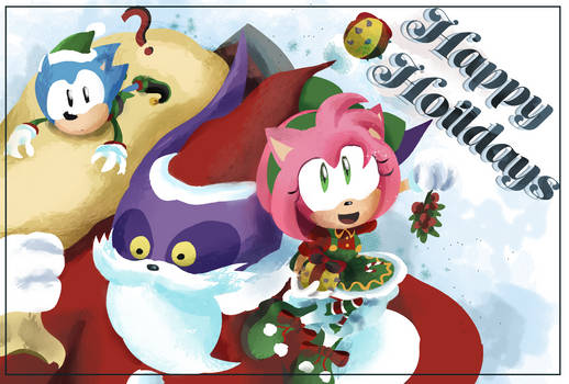 Sonic Christmas Postcard