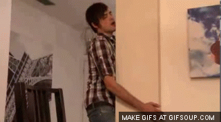 Anthony Padilla *Making out with a wall*GIF