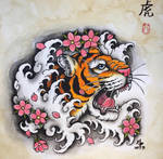 Japanese Tiger Design