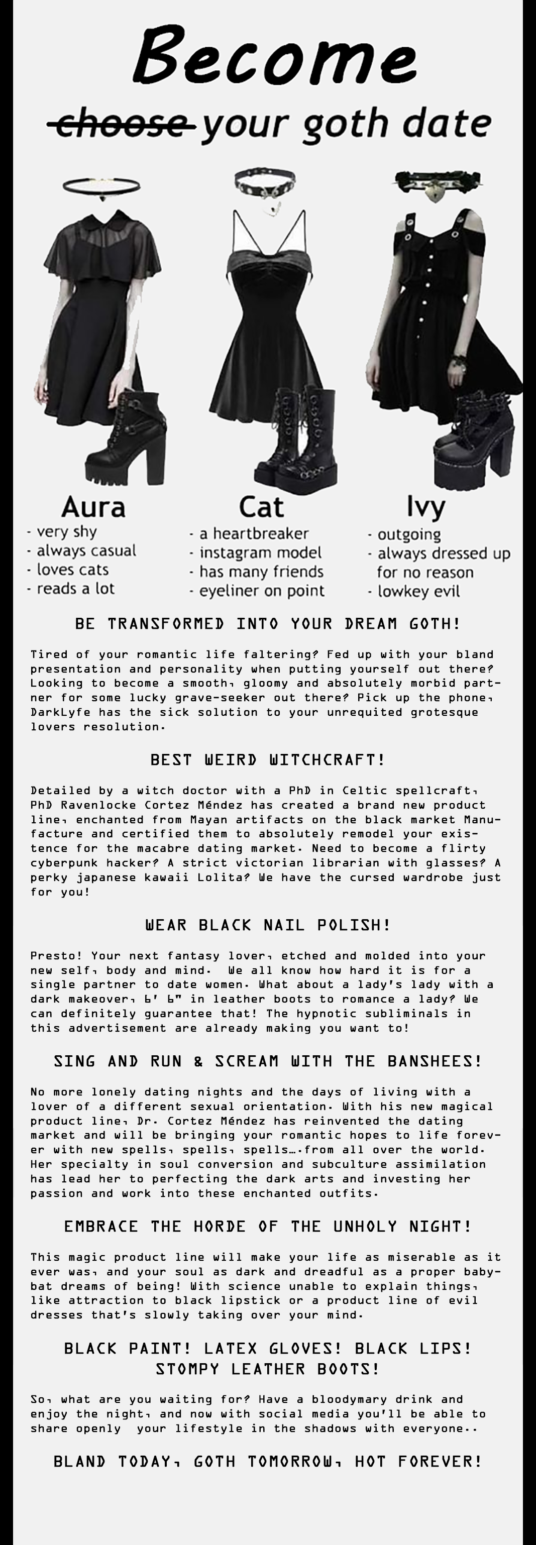 Become your Goth Date (Goth date-ification) by TiarasTwilight on DeviantArt