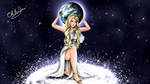 female goddess Atlas commission by ChibiYvi