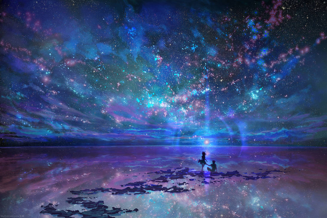 Ocean, Stars, Sky, and You by muddymelly Ocean, Stars, Sky, and You by muddymelly