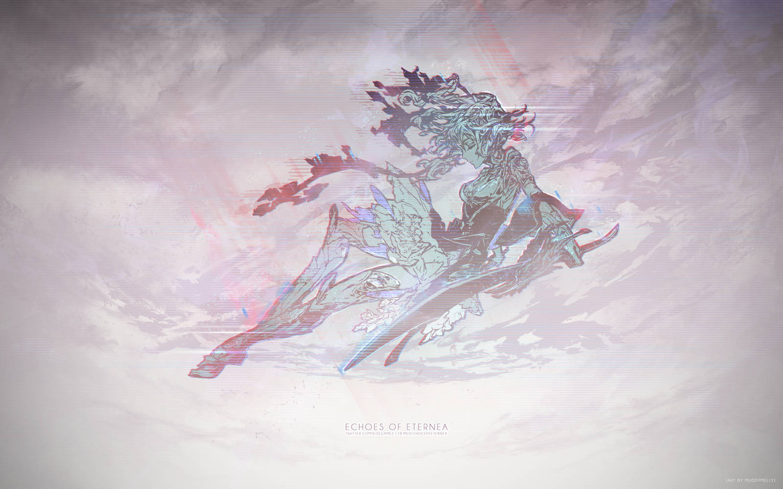 Echoes of Eternea: Namie Logo, Glitched by muddymelly
