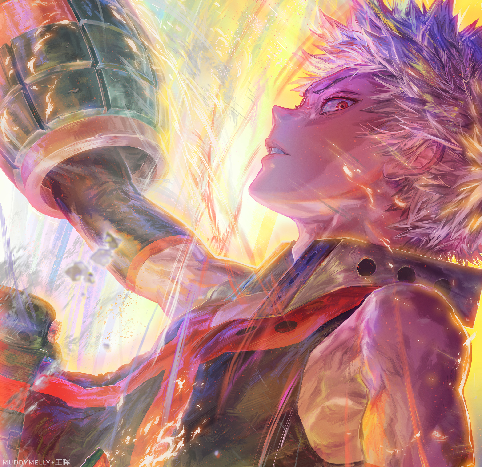 Cropped closeup (Katsuki Bakugou) by muddymelly on ...
