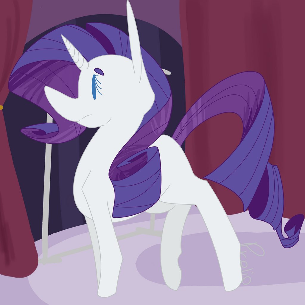 Puffed Rarity Deviantart Rarity by PicolioArts on DeviantArt