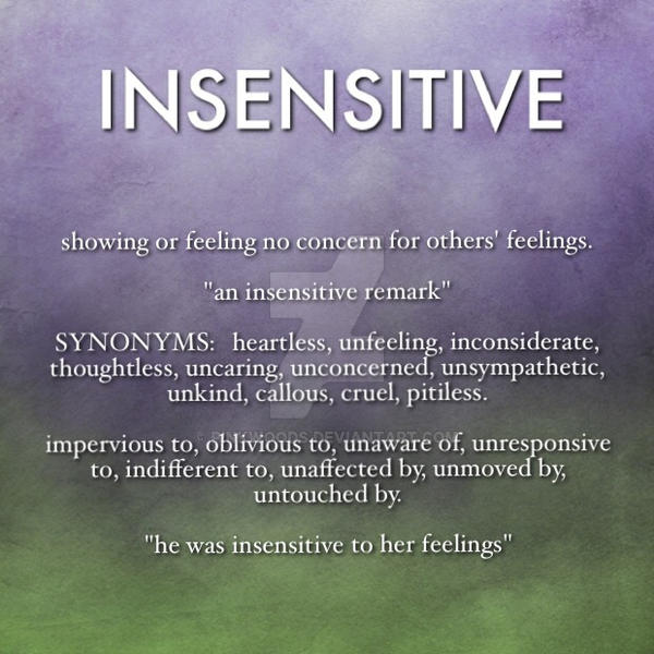 Insensitive by PinkWoods on DeviantArt