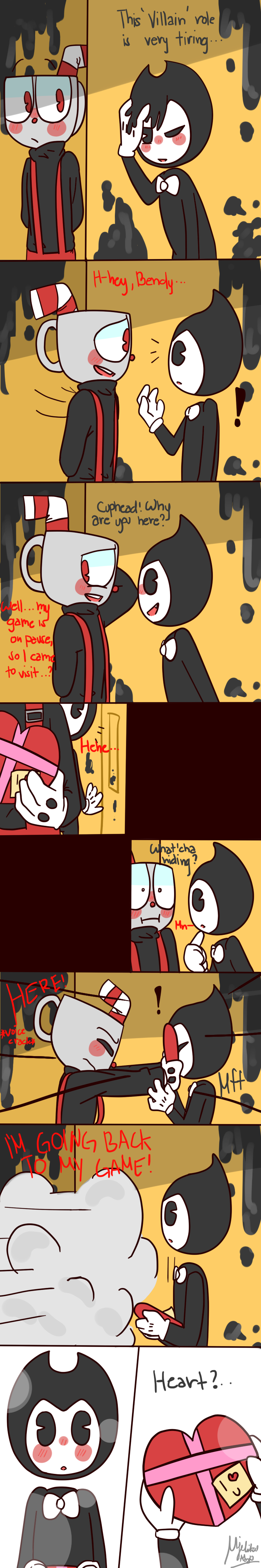 19+ Cuphead X Bendy Comic SadiyahDylan