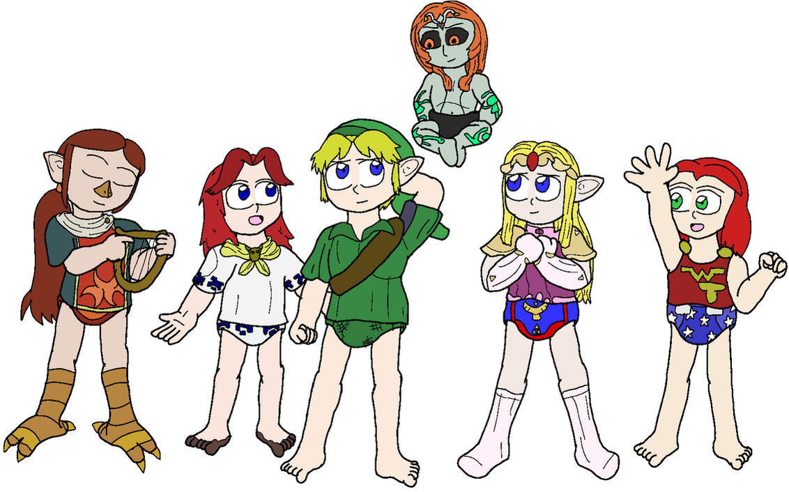 Link And His Padded Ladies By Lance The Young On DeviantArt 