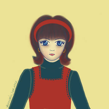 A Girl with Red Headband