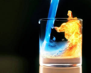 A glass of Water nd Fire