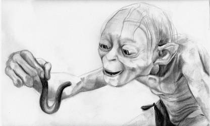 Smeagol and Worm by SarahSilva