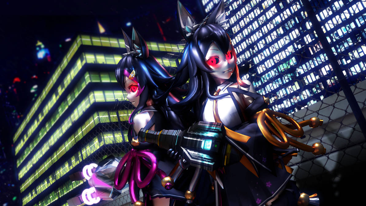 Shadow Android-styled Mio Ookami by mechamaiden on DeviantArt