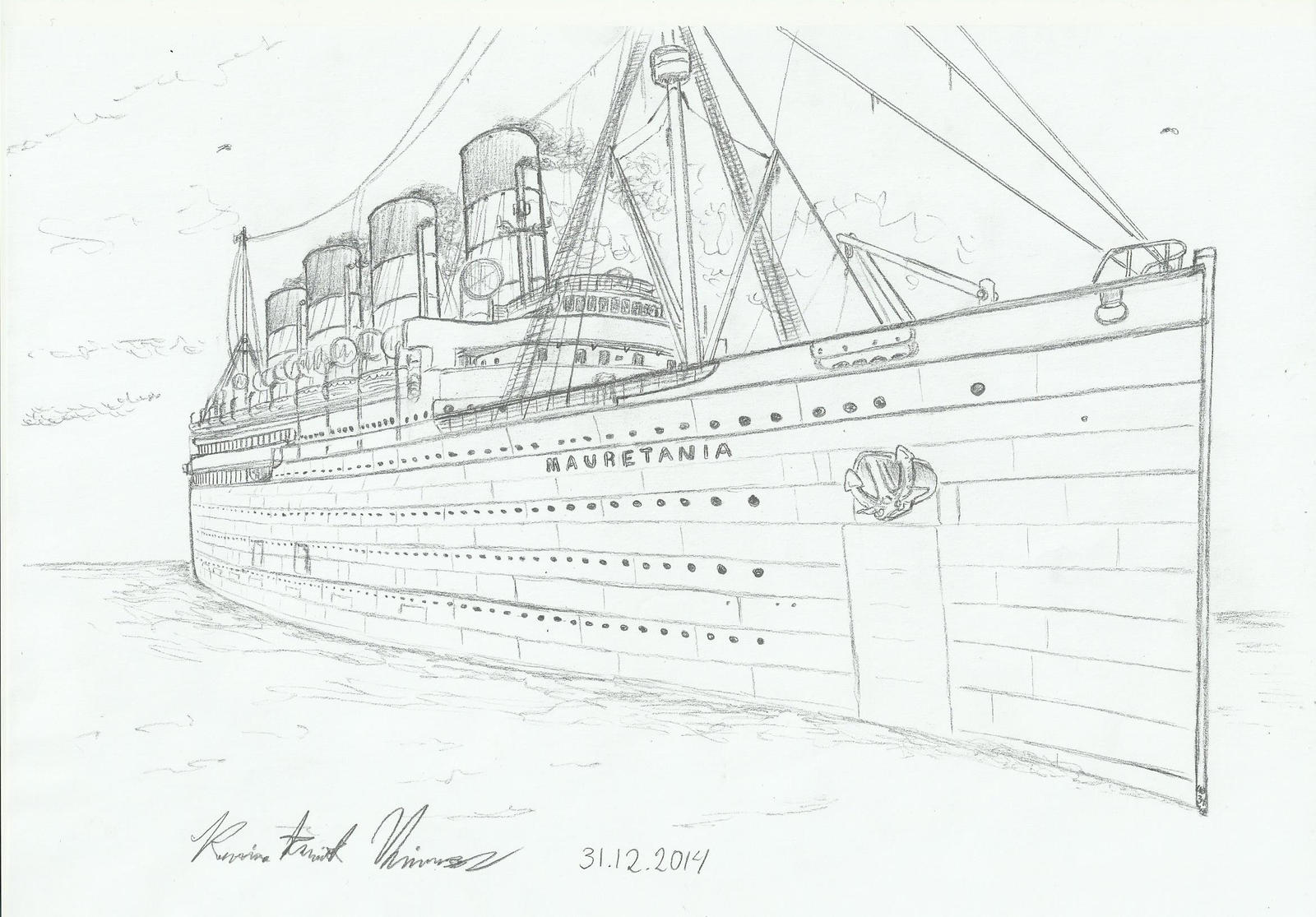 Paper Rms Mauritania RMS Mauretania by Admiral-Kevin on DeviantArt