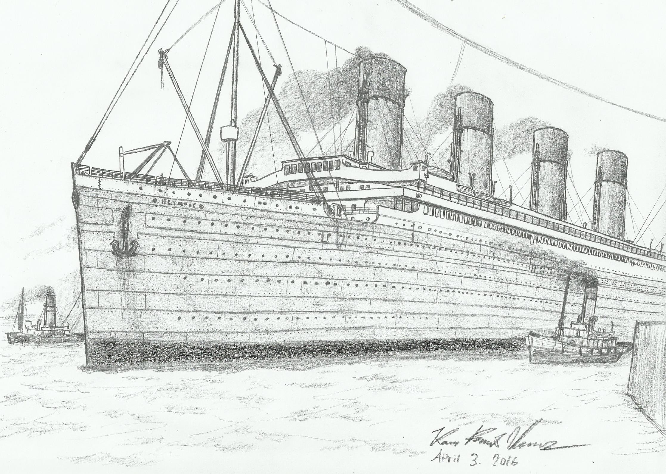 Sea trials RMS OLYMPIC