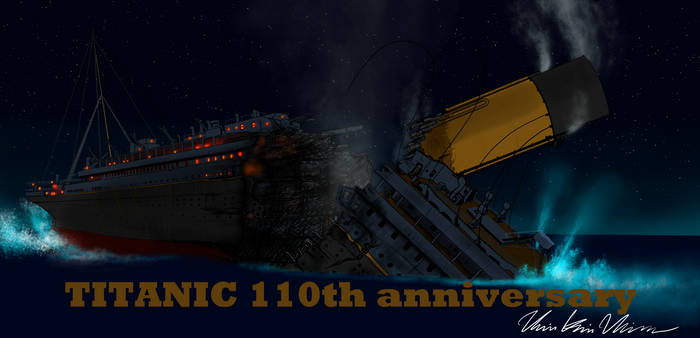 Titanic 110th anniversary the brake up